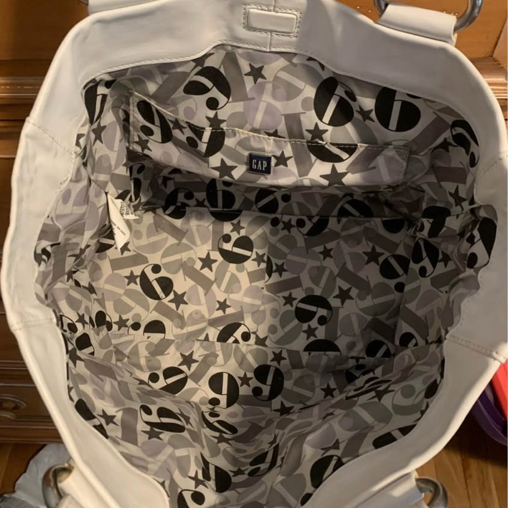 Gap White Tote Bag - image 2